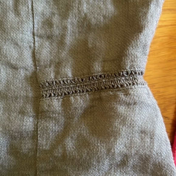 Nice Things sz 12 (EU44) brown crop peplum top with embroidery and pintucks - Picture 10 of 11